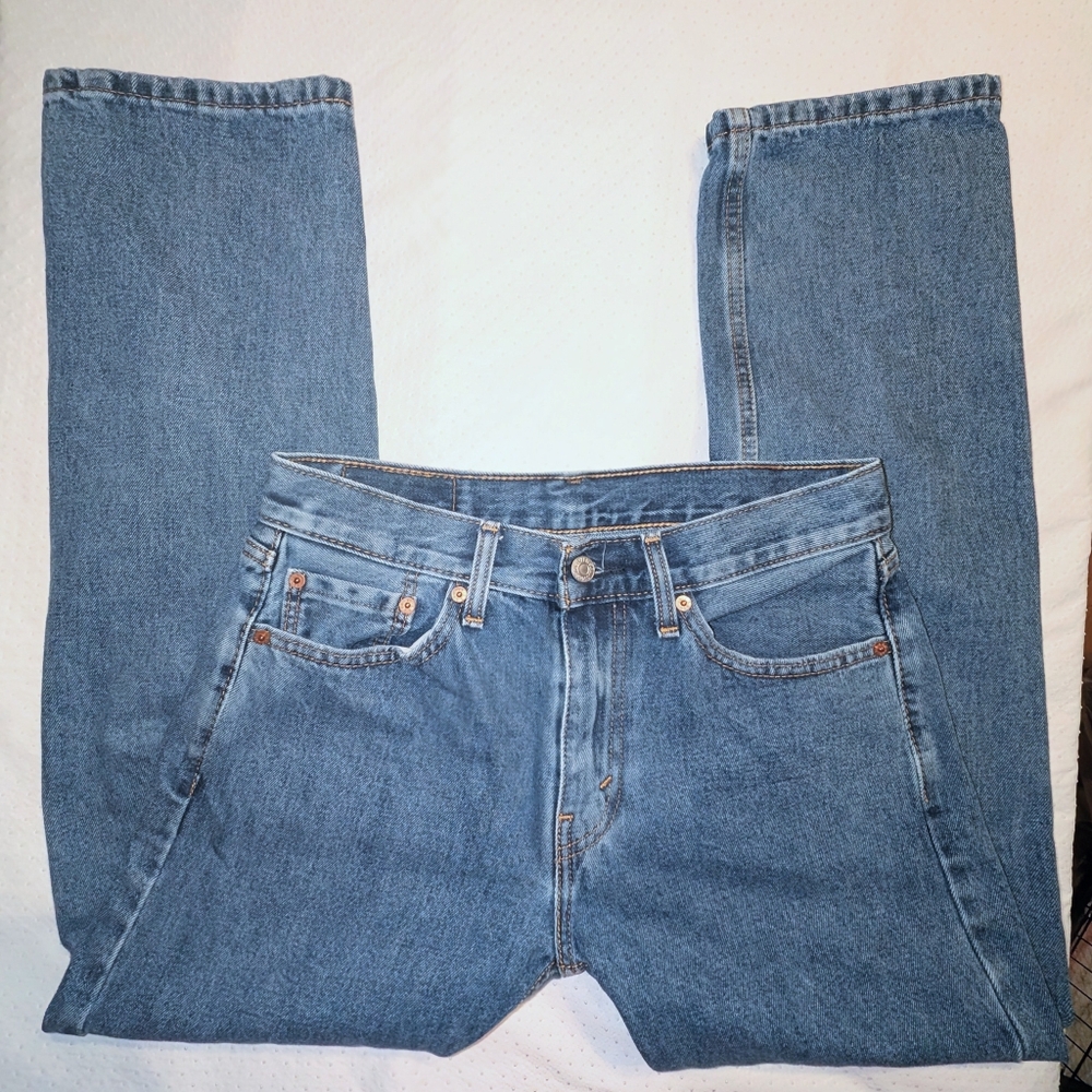Levi's Jeans 505 30 X 30 Classic Blue Denim Jeans Straight Leg